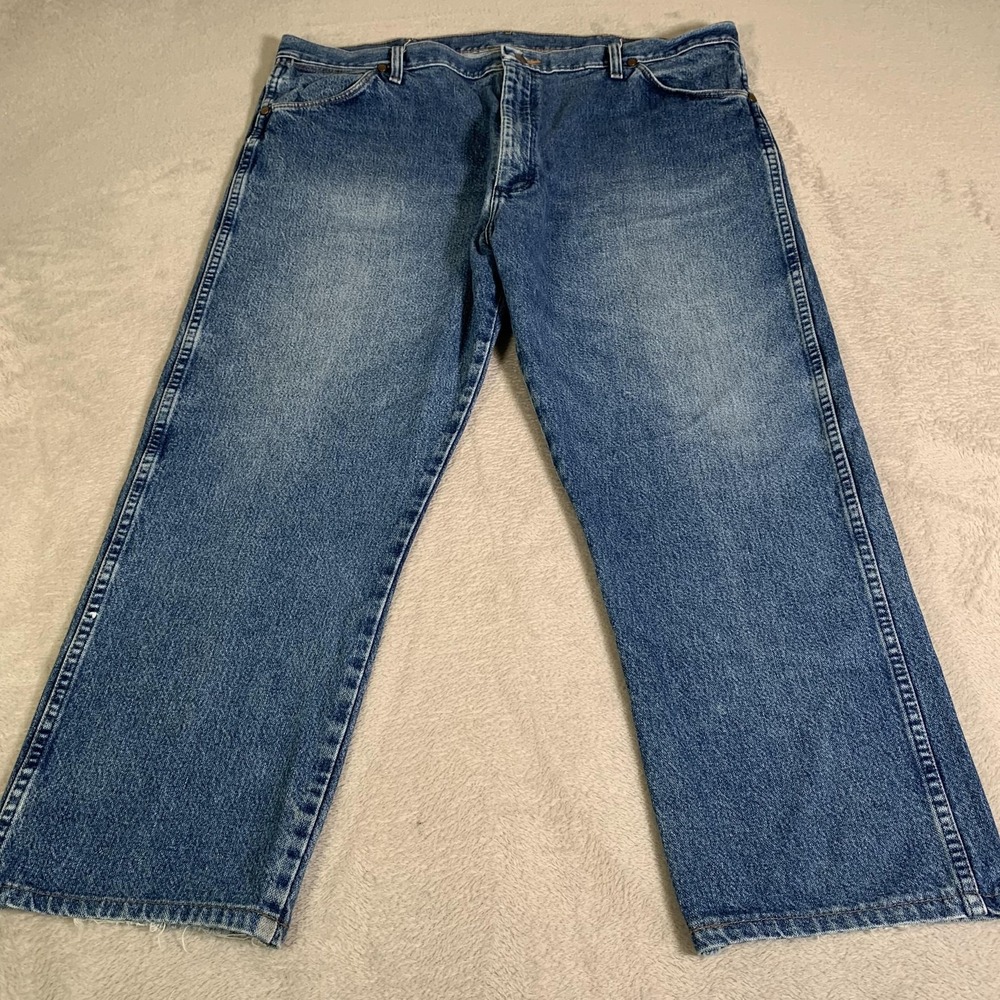 Vintage Wrangler 13MWZGK Jeans Mens 42x27 Blue Medium Straight Cowboy Cut Denim